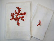 Carica l'immagine nel visualizzatore di Gallery, SET ASCIUGAMANI SPUGNA CORALLO