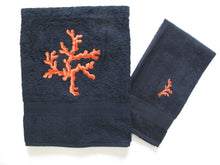Carica l'immagine nel visualizzatore di Gallery, SET ASCIUGAMANI SPUGNA CORALLO